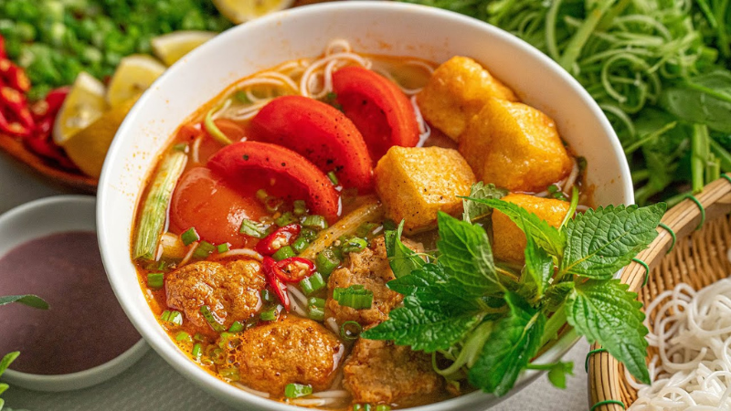 cách nấu bún riêu chay