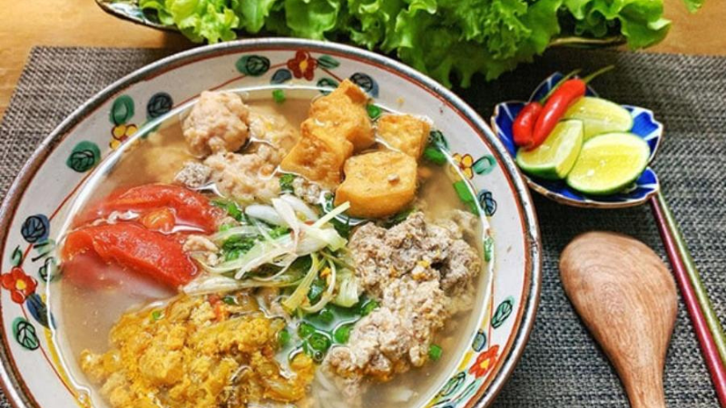 cách nấu bún riêu cua hà nội