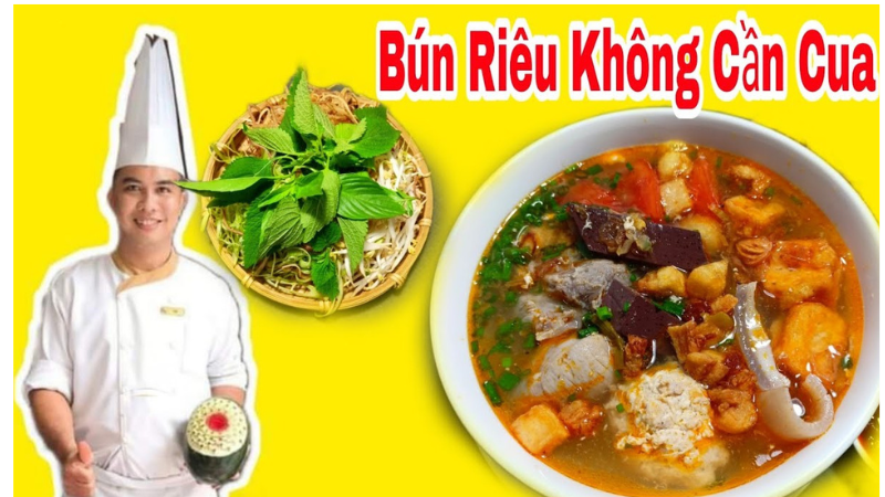 cách nấu bún riêu không cần cua